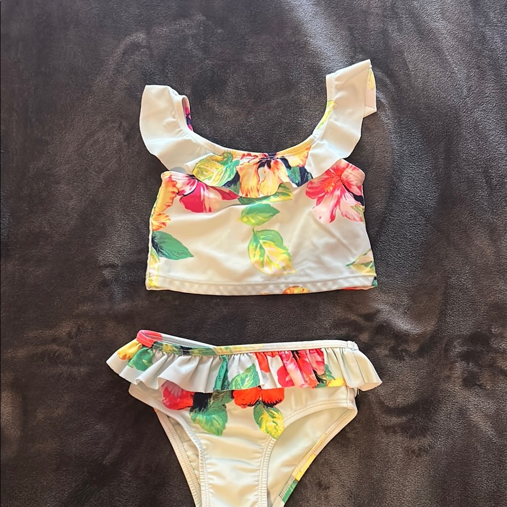 Baby Gap Floral Kids Swim Set, 3T